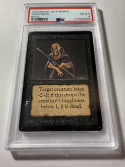Weakness BETA 1993 MTG Magic the Gathering Vintage PSA 4 VG-EX - Image 1