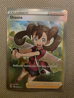 Pokemon TCG Fusion Strike Shauna 263/264 Holo Full Art Ultra Rare LP - Image 1