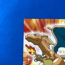 2000 Topps Pokemon TV Animation Series Black Logo #06 Charizard vtg - Image 2