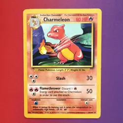 Pokemon Charmeleon 24/102 Base Set 1999 Regular Uncommon Stage 1 HP80 English - Image 1