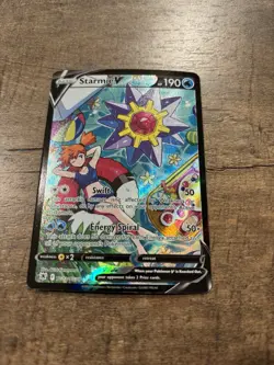 Pokemon TCG Starmie v Astral Radiance Holo Ultra Rare Full Art TG13/TG30. NM - Image 1