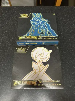 Pokemon Center Mega Evolution Gardevoir & Lucario ETB Elite Trainer Box Sealed - Image 1