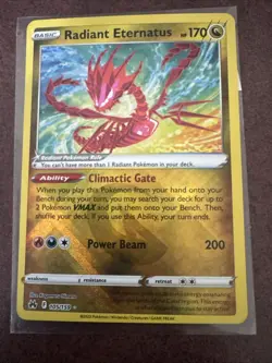 Pokemon Radiant Eternatus 105/159 Crown Zenith Ultra Rare Holo NM - Image 2