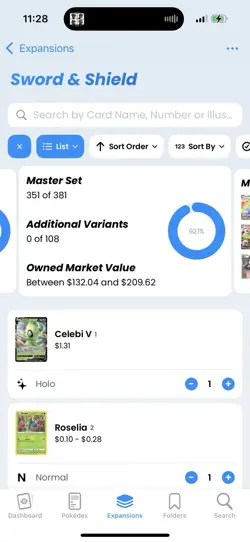 2021 Pokemon Sword & Shield Base Partial Master Set 92% - Image 2