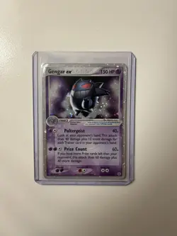 2004 Pokemon EX Fire Red & Leaf Green Gengar EX Holo Foil 108/112 Rare (HP) - Image 1