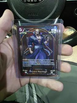 One Piece TCG Silvers Rayleigh SP OP09-005 A Fist of Divine Speed OP11 English - Image 1