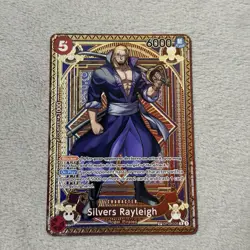 One Piece Silvers Rayleigh OP11 OP09-005 SP/R Parallel a Fist of Divine Speed NM - Image 3