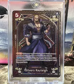 One Piece TCG Silvers Rayleigh SP OP09-005 A Fist of Divine Speed OP11 English - Image 1