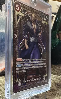 One Piece TCG Silvers Rayleigh SP OP09-005 A Fist of Divine Speed OP11 English - Image 3