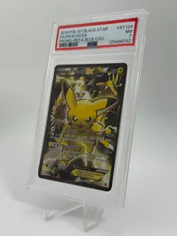 Pokemon Pikachu EX Red & Blue Coll. Black Star Full Art Promo XY124 PSA 7 - Image 2