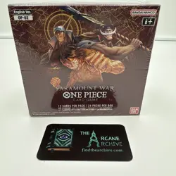 One Piece TCG Paramount War Booster Box Red Bottom OP-02 English Factory Sealed - Image 1