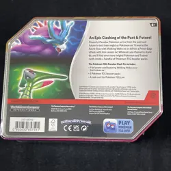 Pokemon TCG Paradox Clash Iron Leaves EX Sealed Tin - Image 2