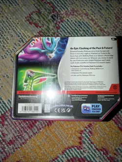 Pokemon TCG Paradox Clash Tin - Iron Leaves Ex NEW Sealed - Image 2