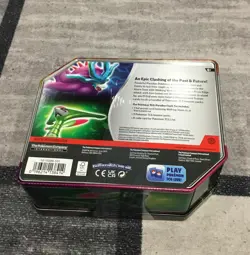 Pokemon TCG Paradox Clash Tin - Iron Leaves Ex NEW Sealed - Image 2