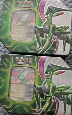 Pokemon TCG: Paradox Clash Iron Leaves EX 2 Tin Sealed Bundle - Image 1