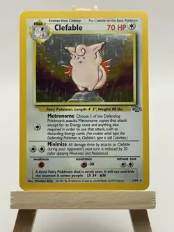 Clefable 1/64 Jungle Set Holo Rare Vintage WOTC Pokemon Card 1999 *MINT* - Image 2