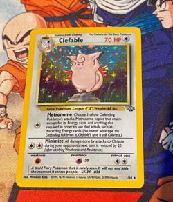 Clefable 1/64 Jungle Holo Holographic Rare Vintage 1999 Pokemon LP - Image 1