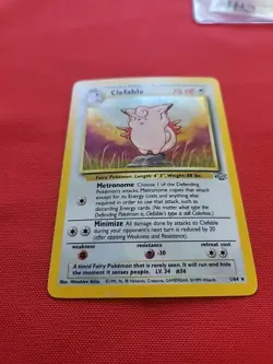 Pokemon: Clefable #1/64 Holo Rare Jungle Set 1999 WOTC - Vintage LP - C41 - Image 3