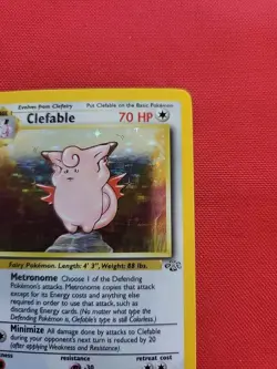 Pokemon: Clefable #1/64 Holo Rare Jungle Set 1999 WOTC - Vintage LP - C41 - Image 5