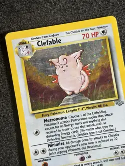 Clefable 1/64 Jungle Set Holo Rare Vintage Pokemon Card 1999 WOTC LP/MP - Image 4