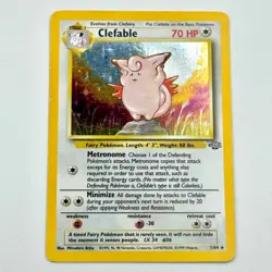 Clefable 1/64 Lightly Played Holo Rare Jungle Set 1999 Vintage Pokemon TCG - Image 1