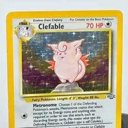 Clefable 1/64 Lightly Played Holo Rare Jungle Set 1999 Vintage Pokemon TCG - Image 4