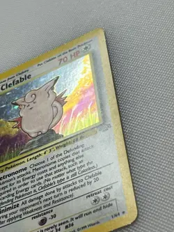 Clefable 1/64 Jungle Set Holo Rare Pokemon Card WOTC Vintage Pokemon TCG 1999 NM - Image 3
