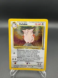 Clefable 1/64 Jungle Set Holo Rare Pokemon Card WOTC Vintage Pokemon TCG 1999 NM - Image 1