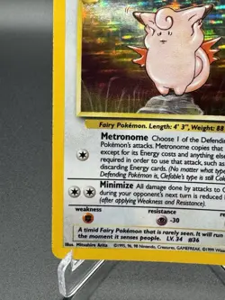 Clefable 1/64 Jungle Set Holo Rare Pokemon Card WOTC Vintage Pokemon TCG 1999 NM - Image 5