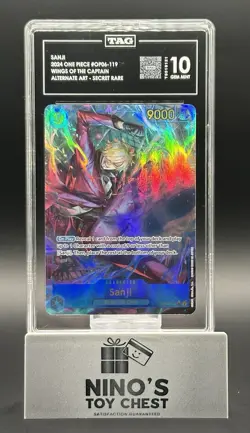 Sanji (Alternate Art) OP06-119 Wings of the Captain Foil TAG 10 - Image 1