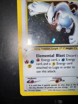 Pokemon Neo Genesis 1st Edition Lugia Card 9/111 Holo Rare WOTC TCG - Image 4
