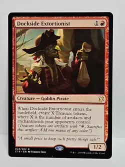 MTG English Dockside Extortionist NM Normal Commander 2019 Magic The Gathering - Image 1