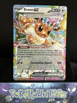 Pokemon Card Eevee Ex 075/131 Prismatic Evolutions Double Rare Near Mint - Image 1