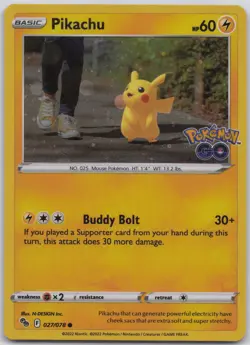 Pikachu - (Cosmos Holo) 027/078 Holo Miscellaneous Cards & Products NM - Image 1