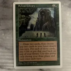 Sylvan Library, Mtg, Magic The Gathering, Fifth Edition, L.P. - Image 1