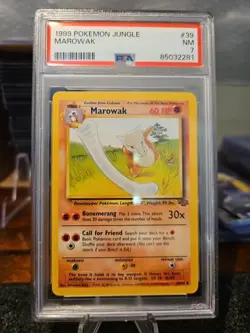 1999 Pokemon Jungle - Marowak #39/64 PSA 7 NM NEW SLAB - Image 1
