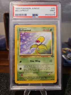 1999 POKEMON JUNGLE BELLSPROUT #49 PSA 9 MINT NEW SLAB - Image 1