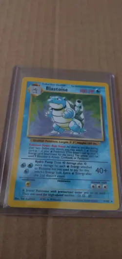 1999 Blastoise Holo Rare Pokemon Card TCG 2/102 Base Set - Image 1