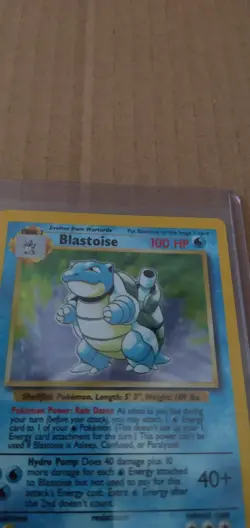 1999 Blastoise Holo Rare Pokemon Card TCG 2/102 Base Set - Image 2