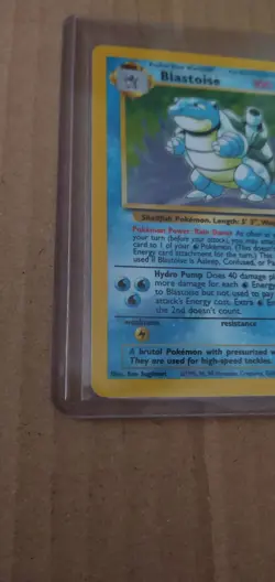 1999 Blastoise Holo Rare Pokemon Card TCG 2/102 Base Set - Image 5