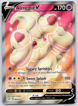 Alcremie V (Full Art) 064/072 (NM) - Shining Fates - Ultra Rare - Pokemon TCG - Image 1
