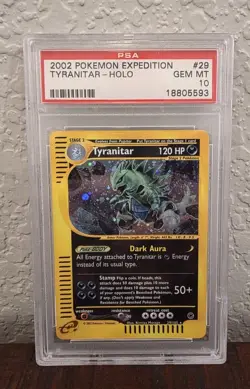 Pokemon Expedition Tyranitar 29 Holo 2002 PSA Gem Mint 10 - Image 1