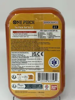 One Piece Tin Pack Set Vol 2 Factory Sealed 2 TIN LOT IN HAND Ready To Ship New - Image 3
