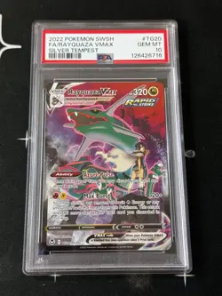 Pokemon TCG Rayquaza VMAX TG20/TG30 Swsh12: Silver Tempest Alt Art Card PSA 10 - Image 1