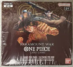 One Piece Paramount War Booster Box OP-02 English Factory Sealed Brand New 811039039080 - Image 1