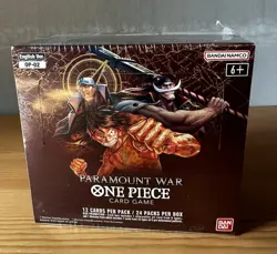 One Piece Card Game TCG OP-02 Paramount War Booster Box English New Sealed - Image 1
