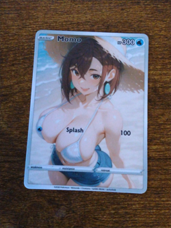 Beautiful Waifu Card - Momo Ayase Beach - Goddess ACG Custom DIY Fan Art Card - Image 1