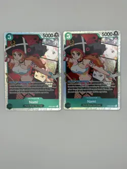 2x One Piece Card Game Nami OP02-036 SR Paramount War Super Rare English - Image 1