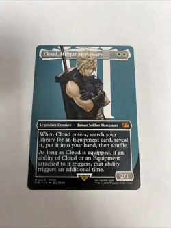 Cloud Midgar Mercenary Borderless Nonfoil Card #0375 MTG - Image 1