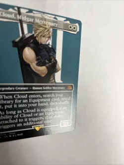 Cloud Midgar Mercenary Borderless Nonfoil Card #0375 MTG - Image 2